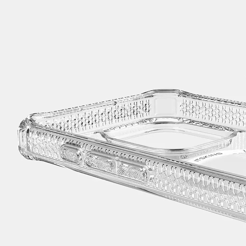 iPhone 16 Pro Max Itskins Hybrid Clear Touch Magsafe Case - Transparent - Tashqila iPhone 16 Pro Max Itskins Hybrid Clear Touch Magsafe Case - Transparent - Tashqila